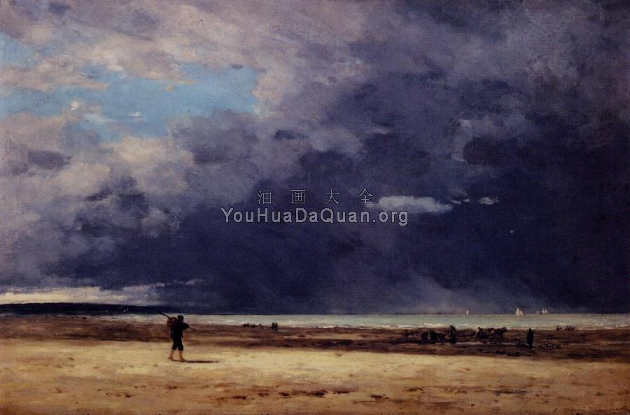 Deauville, Low Tide - 尤金·布丹